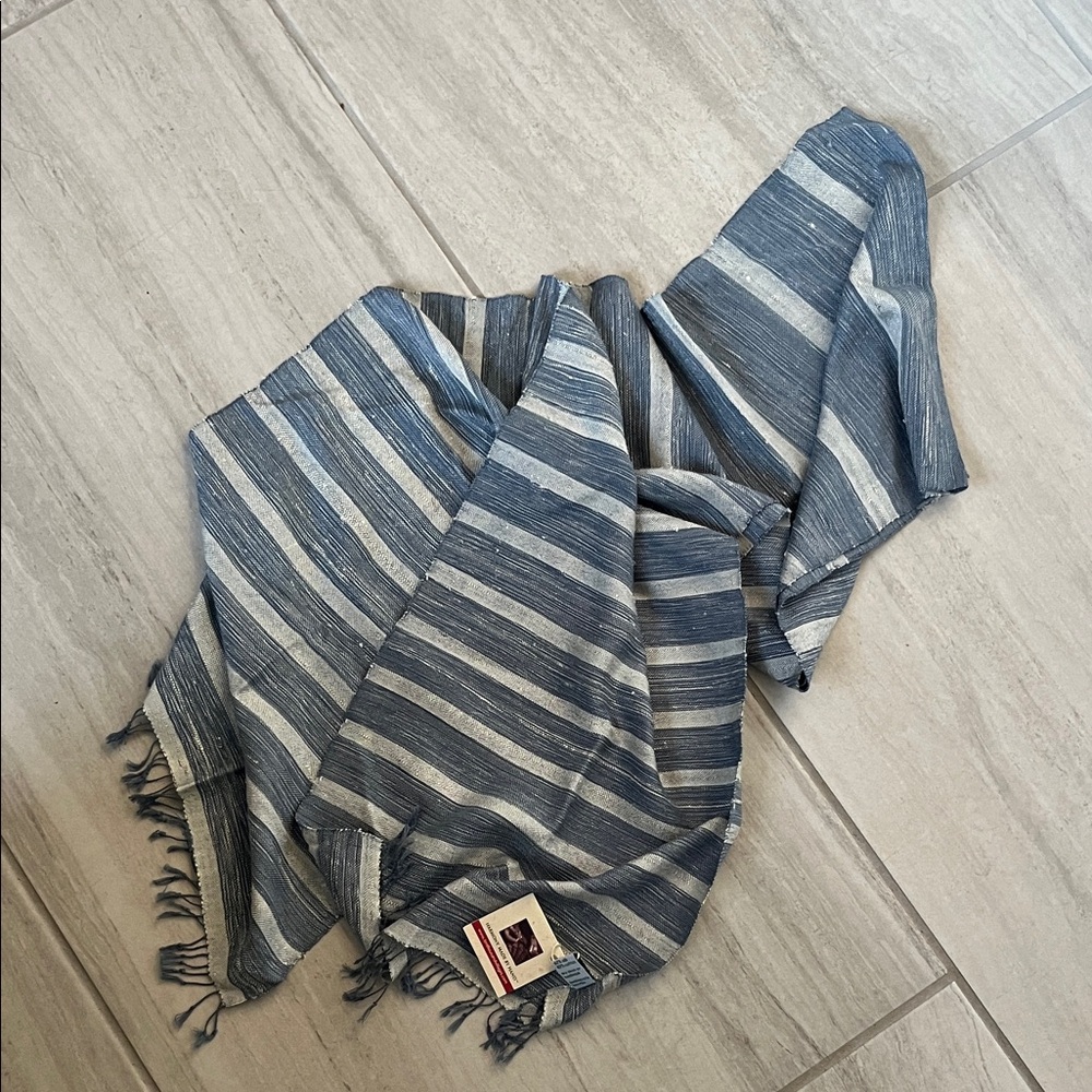 Handmade cotton/silk scarf